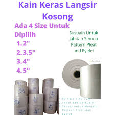 Tutorial cara menjahit langsir online. Ready Stock Interlining Curtain Tape Pita Pengeras Langsir Pattern Pleated Jahit Jenis Shopee Malaysia