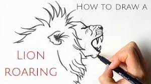 With this simple lion head drawing ideas, you can learn how to draw a lion head easily. How To Draw A Lion Roaring For Beginners Youtube