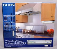 weather/fm/am cd kitchen clock radio
