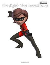 Incredible, is a fictional character who appears in pixar's animated superhero film the incredibles (2004) and its sequel incredibles 2 (2018). Elastigirl Incredibles Coloring Page Super Fun Coloring