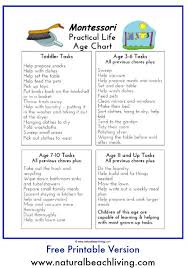Montessori Practical Life Free Printable Chore Chart Montessori Lessons Montessori Practical Life Montessori Homeschool