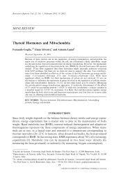 pdf thyroid hormoneitochondria