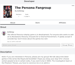 A Roblox Persona Group Fandom You will be able to choose any amount of robux you would like, and you will then be prompted to join the. a roblox persona group fandom
