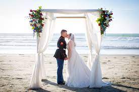This Is The White Chiffon And White Ties We Chose San Diego Wedding Venues Dream Beach Wedding Dream Beach