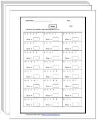 Mean Median Mode And Range Worksheets