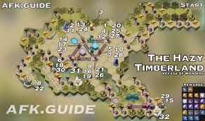 Fields of ice fast guide afk arena guide. Voyage Of Wonders Guide Map The Hazy Timberland Voyage Detailed Map Wonder