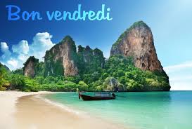 Carte virtuelle �Bon vendredi� avec paysage paradisiaque