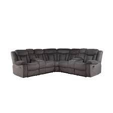 Maybe you would like to learn more about one of these? Acme Rylan Sectional Sofa In Dark Brown Fabric 54965
