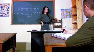 Úžasná německá učitelka je ošukaná ve třídě