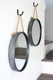 Stairwell (n.) a vertical well around which there is a stairway; Decorating Crush Hanging Art In The Stairwell Rope Mirror Staircase Decor Home Decor Styles