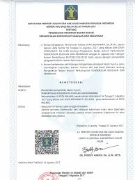 Maybe you would like to learn more about one of these? Sk Kemenkumham Kkk 2017