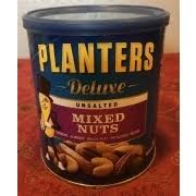 1.5 g sat fat (8% dv); Planters Deluxe Unsalted Mixed Nuts Calories Nutrition Analysis More Fooducate