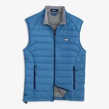 Hudson Quilted 2 Way Zip Front Vest Johnnie O Benjamins