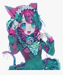 Anime Neko Nekogirl Animegirl Manga Mangagirl Adesivian - Wolf Cute Anime  Girl, HD Png Download , Transparent Png Image - PNGitem