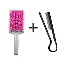Gently run a wide tooth comb through the bristles to remove excess hair, then wash the bristles with warm water and shampoo. Hairbrushes Dry Faster Microfiber Paddle Quick Absorbent Drying Hair Brushes With V Type Comb Pink Buy Online In Luxembourg At Luxembourg Desertcart Com Productid 41194697