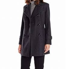 Details neiman marcus pea coat in textured wool blend. Anne Klein Anne Klein Women S Double Breasted Peacoat Walmart Com Walmart Com