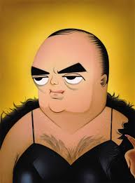 J. Edgar Hoover Risko caricature, 1993 — Limited Edition Print