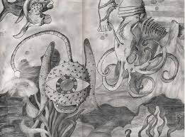 O'hara, geologist, suggests in his book cave art and climate change that climate controlled the themes depicted. Animal Hybrid Mask Drawings