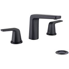 The base contains the faucet appearance and de. Jakarda 8 Inch 2 Handles Widespread Bathroom Faucet 3 Holes With Pop Up Drain Assembly And Water Supply Lines Black