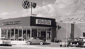 Glory Days Vintage Pre Carpocalypse Auto Dealerships Car Dealership Porsche Dealership Volkswagen Karmann Ghia