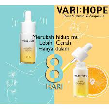 Salah satu manfaat suntik vitamin c yang dikenal masyarakat adalah dapat membuat kulit terlihat lebih putih. Jual Vari Hope Pemutih Ampoule Vitamin C Murni Kulit Putih Dalam 8 Hari Jakarta Barat Thmarket Id Tokopedia