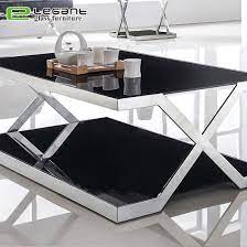 These are available in matt lacquered finish, natural. China Black Painted Tempered Glass Coffee Table With Cross Leg China Glass Coffee Table Glass Tea Table