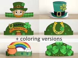 St. Patrick's Day paper crowns