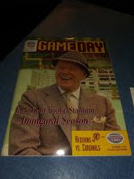 NFL 1997 WASHINGTON REDSKINS J K COOKE STADIUM INAUGURAL SEASON PROGRAM &  PIN