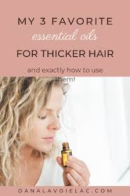 Essential oils have stimulant properties that invigorate the hair follicles and increase blood circulation in the scalp. The 3 Best Essential Oils To Use With Menopausal Hair Loss Dana Lavoie Lac Oil For Hair Loss Essential Oils For Hair Hair Treatment Thinning