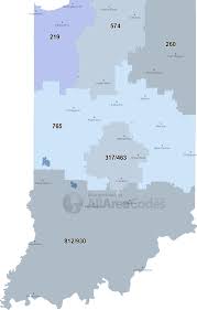 indiana area codes map list and phone lookup