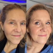 Airplane makeup tips after no sleep