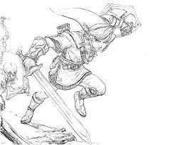 The Legend Of Zelda Link Skill Coloring Books Coloring Pages Colouring Pages