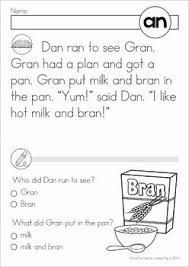 Word Families An Word Family Reading Reading Comprehension Reading Comprehension Passages