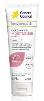 Spf30 sunscreens filter about 96.7% of uv radiation while spf50+ sunscreens provide only marginally better protection at 98%. Cancer Council Face Day Wear Moisturiser Matte Invisible Spf 50 Ingredients Explained