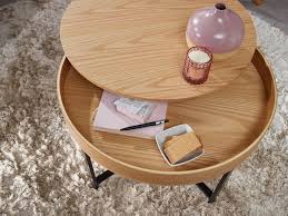 Maybe you would like to learn more about one of these? Wohnling Design Couchtisch Rund 69 Cm Mit Eichen Optik Tisch Mit Stauraum