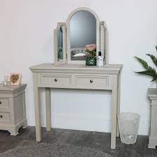 Dressing Table Mirror Daventry Taupe Grey Range Melody Maison Rustic vanity table hangovercure co.