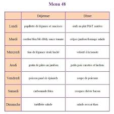 Menu De La Semaine 48 Sandoline Idee Menu Menu Semaine Idee Menu Semaine