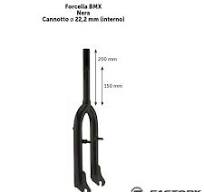 Forcella BMX 20 pollici nera