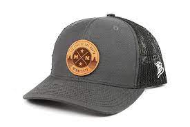 The North Star Trucker Hat Minnesota Leather Patch Branded Bills Hat Patches Leather Patches Cool Hats