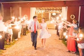 Sparkler Exit Outside Of A Red Barn Wedding Venue Maplewood Farms Wedding Barn Wedding Venue Wedding Inspiration
