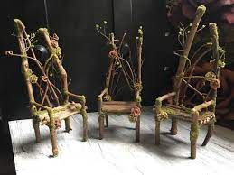 faery chair miniature fairy chair fairy furniture handmade etsy fairy furniture fairy garden furniture ooak fairy
