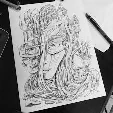 A collection of the top 95 trippy weed wallpapers and backgrounds available for download for free. Trippy Pen Eye Drawing Vtwctr