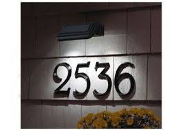 House Address Plaques Ideas On Foter House Numbers Illuminated House Numbers Solar Spot Lights