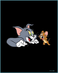 See a recent post on tumblr from @tomandjerrywallpapers about tom and jerry wallpaper. Great Tom Tom And Jerry Black Background Is Free On Elsetge Tom Jerry Wallpaper Neat