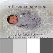 Custom Baby Bjorn Fitted Bassinet Sheets Gray And White Etsy