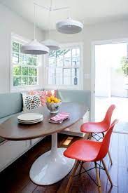 These stunning coastal breakfast nooks will inspire you to create a new cozy eating corner in your home. Pin By Sarah Christenson On Spaces Dining Modern Kitchen Tables Mid Century Dining Room Contemporary Kitchen