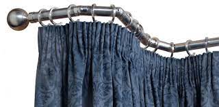 Ive looked at bay window poles and to say this was the cheapest, its held my double curtains and was the kit can only be used for wall mounting so if you need to ceiling mount it then you will need different brackets as we had to do. Choosing Bay Window Curtain Poles Direct Fabrics Blog