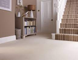 Mix Plain And Striped Carpets For A Stunning Hallway Hallway Carpet Runners Stair Runner Carpet Buying Carpet