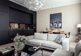Modern kitchens in nyc by german kitchen center. Elegant Modern Apartment With Black Kitchen In Stockholm 74 Sqm Photos Ideas Design