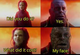 Tres did well for himself. Reality Is Often Disappointing Thanosdidnothingwrong